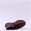 Rieker Laced Biker Boot With Side Zip - Wine Leather